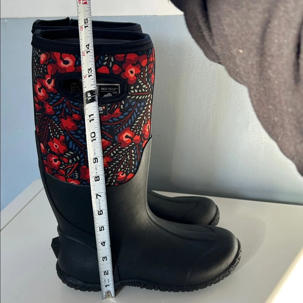 Bogs Mesa Super Flower Rain Snow Garden Boot Waterproof - Picture 12 of 13